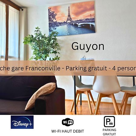 Guyon - Cosy Proche Gare Parking Facile - Balcon #Sirdest Apartment Franconville  Bagian luar foto